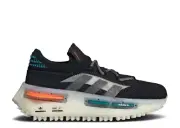 Kids' Adidas NMD_S1 J, Style# GW2186, Size 5.5, Color Black Teal Orange
