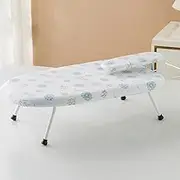 Small Ironing Table, Home Folding Ironing Board, Desktop Mini Ironing Rack, Ironing Board with Retractable Ironing Rack, Multifunctional Ironing Board,B
