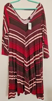 TORRID Mid Length 1/4 Sleeve Dress (2xl)