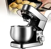 Electric Kitchen Mixer, Multi-Functional Automatic Table Stand Mixers, Stainless Steel Flour Mixer Kneading Machine, 6 Speed Stand Dough Mixer, for Restaurants, Home