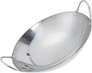 Kisangel Overflow Portable Stainless Steel Pot for Single Serving Multi Functional Cooking Wok for Hot Pot for Home and Travel Use