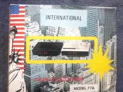 INTERNATIONAL AM/FM LED CLOCK RADIO, Model 77A, White, New