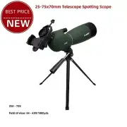 HD 25-75x70mm Telescope Spotting Scope IP65 Waterproof Monocular SVBONY SV28