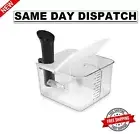 Sous Vide Container 12 Quart Collapsible Hinged Lid For Cooker Transparent
