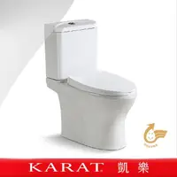 在飛比找momo購物網優惠-【KARAT 凱樂】潔好分體馬桶(金級省水/大管道/奈潔釉技