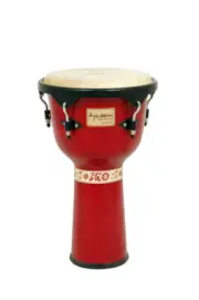 NEW TYCOON PERCUSSION PRO QUALITY ARTIST SERIES RED GLOSS DJEMBE DOUMBEK DRUM