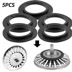 5 X Replacement Rubber Seal Sink Waste Plug Washer For-Franke Basket Strainer