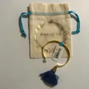 Shiraleah Chicago jewelry - Anthropologie - Sants Bangle bracelet in blue NEW