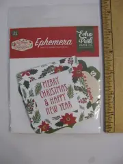 Echo Park Ephemera THE MAGIC OF CHRISTMAS Die Cut Cardstock 34 Pieces NIP