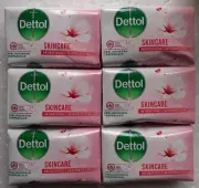 DETTOL SKINCARE ANTIBACTERIAL CHERRY BLOSSOM BAR SOAP 6 X 60g BARS