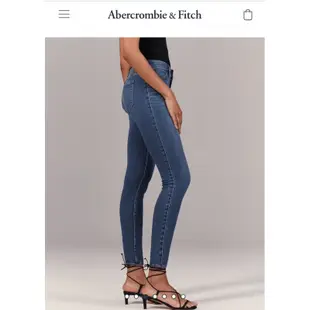 全新a&f Abercrombie & Fitch Leggings韓女彈性高腰翹臀牛仔褲26