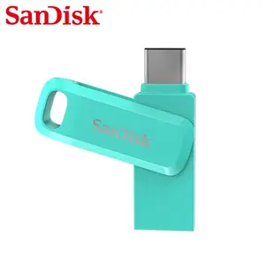 SanDisk Ultra GO OTG 雙用旋轉隨身碟 64G 馬卡龍綠 (SD-DDC3-G-64G)