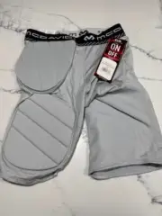McDavid MD7418-80002-AS Rival Integrated 5 Pad Girdle Grey Small