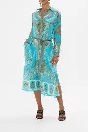 COLLARED BUTTON THROUGH DRESS TEMPLE OF LIGHT