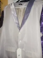 New Coofandy Tuxedo Vest Beige/Taupe & Greige (Partial Shawl) XL Men