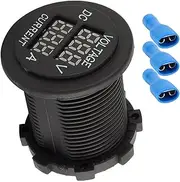 Digital Voltmeter - Compact Digital Voltmeter,12-24V Led Display Precise Multifunctional Monitor for Cars Battery Household Electrical Systems Motorcycles Automotive Testing