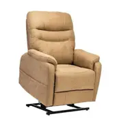 Theorem Alperton Petite Lift & Recline Fabric Armchair - Latte