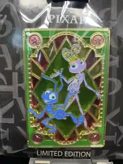 Disney Pixar Pink a la Mode Stained Glass A Bug's Life Flik & Atta LE 300 pin