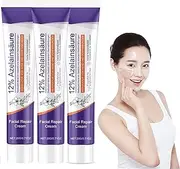 Azelaic Acid Cream, Azelaic Acid 12% Facial Serum, Nicotinamide Serum Balances Excess Sebum for Smooth Skin, Ease Pimple Clarify Skin Soothe Irritation 20g(3pcs)