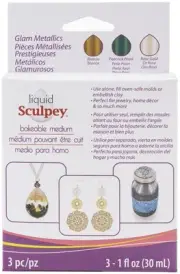 Sculpey Liquid Medium-Glam Metal ALSGLM1