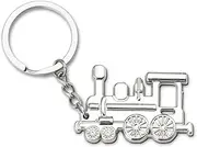 [Ancnoz] Train Keychain Gifts for Men Metal Train Driver Engineer Christmas Birthday Gift Steam Train Model Charm Locomotive Keychains for Train Attendants Staff