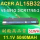 ACER 6芯 AL15B32 日系電芯 電池 AL15B32 V5-591G V15 V5-591 V5-591G 31CR17/65-2 3ICR17/65-2