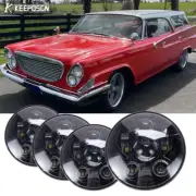 4pc Round 5.75" LED Headlights Hi/Lo Projector For Chrysler Town & Country 62-77 (for: Chrysler)