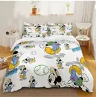 Mickey Mouse Vs Friends Playing Baseball It's Time To Play 3D Quilt Bedding Set