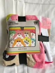 Da Hamsta Fleece Blanket 60 X 45 inches NWT Kawaii Cute