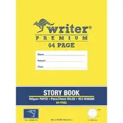 Writer Premium 330 x 240mm Story Book 24mm Ruled 64 Page