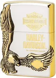 Zippo HDP-17 Harley Davidson Lighter Japan Limited Edition Silver x Gold