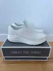 Dansko Pep Sneakers Knit Slip-On Shoe White Size 41 / US 10.5-11