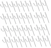 Garneck 50PCS Sturdy Household Curtain Hooks Rustproof Decorative Accessories for and Drapery Hanging for Damp Environments