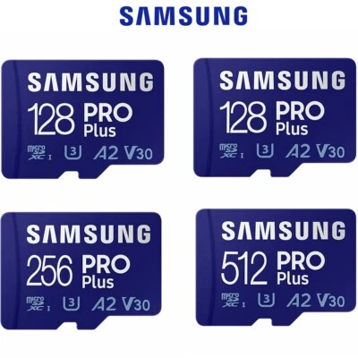 Micro SD Card 128G 256G 512G Samsung PRO Plus SDXC Class 10 Camera Memory U3 V30
