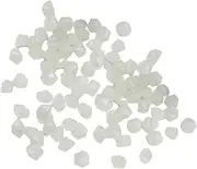 Fenteer 100 Pieces Glow in The Dark Stones Rocks Indoor Outdoor DIY Decoration for Patio, Lawn, Yard Garden Smooth Surface Versatile, White