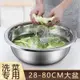 加厚不鏽鋼洗菜盆家用廚房大號大盆子商用鐵盆304食品級 (2.7折)