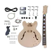 Electric Guitar Kit 22 fret Mahogany Body Rosewood Fretboard With Hardware DIY