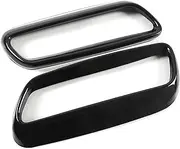 Car Exhaust Pipe Tail Throat Frame Cover Trim Sticker Compatible for Range Rover Sport 2023-2024 Stainless Black Car Accessories(Style A)