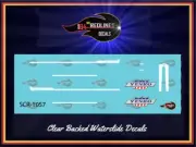 1/64 '67 Camaro "Yenko Stripes" White Decal Set SCR-1057