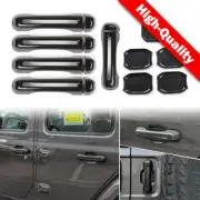 Carbon Fiber Exterior Handle Shell Door Bowl Trim For Jeep Wrangler JL 2018-2023 (for: Jeep)