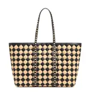 Valentino Garavani Rockstud All-Over Patterned Shoulder Bag One size Nude