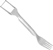 Watermelon Fork - Stainless Steel Watermelon Slicer Cutter Tool - Quick-Cut Fruits Gadget with Non-Slip Handle for Kitchen Salad Prep BBQ Camping Food Photography