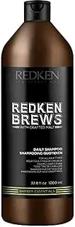 Redken Brews Daily Shampoo For Men, Lightweight Cleanser For All Hair Types, 33.8 fl. oz