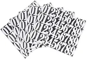 LIFKOME 5Sheets Reflective Number Stickers for Mailbox Trash Can Durable with Adhesive Easy to Apply Outdoor Use High Visibility for Addresses Crafts