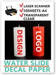 20pcs DIY Candle Glass Clear Decal Paper for Laser Printers