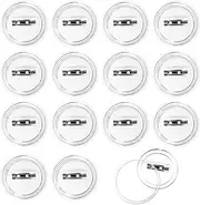 [BEZANU] Button Pin Badge, 20 PCS Round Clear Button Badges for DIY Craft Activities, School Projects (37mm/1.45in)