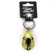 Ripley's Creepy Crawlies Black Scorpion Glow in the Dark Keychain Key Ring, NEW