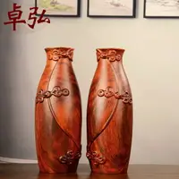 在飛比找樂天市場購物網優惠-卓弘 桃木旗袍花瓶擺件桃木雕刻工藝品客廳辦公桌面裝飾品禮物