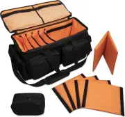 Bokimola Cable Organizer Bag – Waterproof 600D, Travel Case + Bonus Pouch