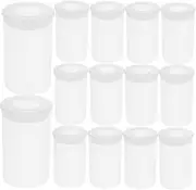 COHEALI 200Pcs Plastic Film Canisters with Lids Airtight Small Accessories Holder for Beads Coins and Camera Reel Storage Portable and Containers